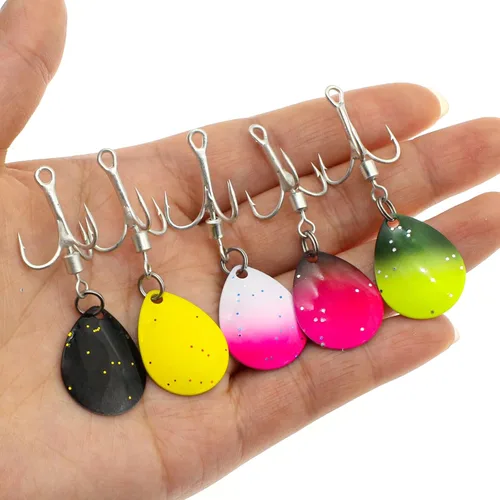 Vista 5 de Ganchos y señuelos con peso - Plantillas de pesca de trucha y lubina para agua dulce y salada