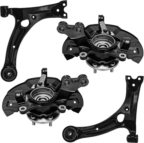 Vista 97 de Detroit Axle - Ejes de eje delantero izquierdo derecho CV + brazos de control delanteros inferiores de repuesto para Ford Focus 2000-2004 - Juego