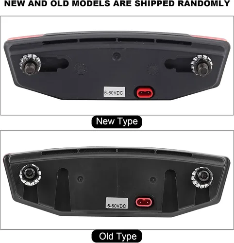 Vista 2 de Luz trasera LED, luz de seguridad trasera de bicicleta eléctrica para conducción nocturna (6V¨C60V), luz de advertencia impermeable con conector