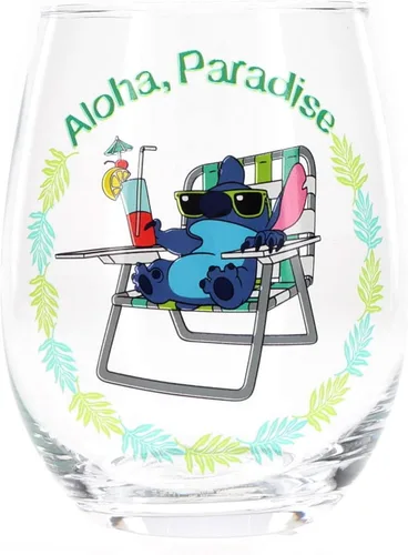 Vista 12 de Silver Buffalo Friends Doodle Logo - Copa de vino sin tallo, 20 onzas