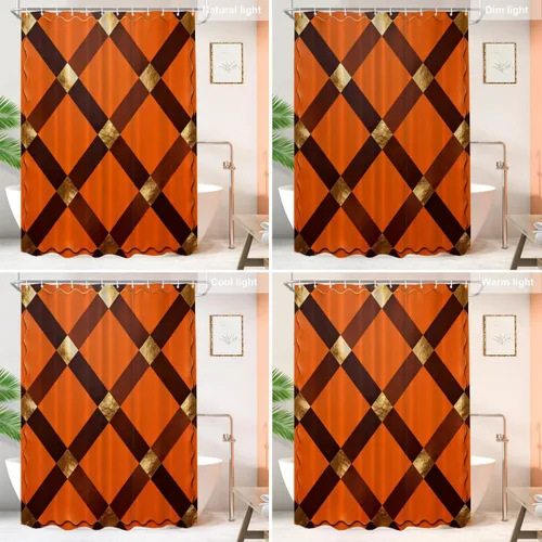 Vista 672 de Shrahala Father and Child Embracing No Hooks Shower Curtain with Snap in Liner Set, Tender Moment Captured Bathroom Décor Polyester Fiber Waterproof