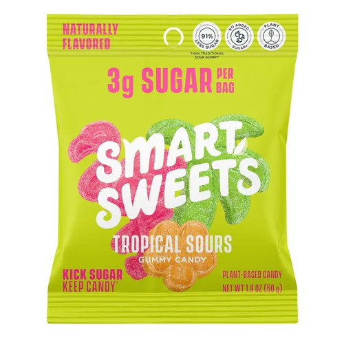 Vista 15 de SmartSweets Candy Salad, Gluten Free, Plant Based Gummies, Healthy Snacks for Adults & Kids, Fun Chewy Candy, Low Calorie, Low Sugar Snack, No