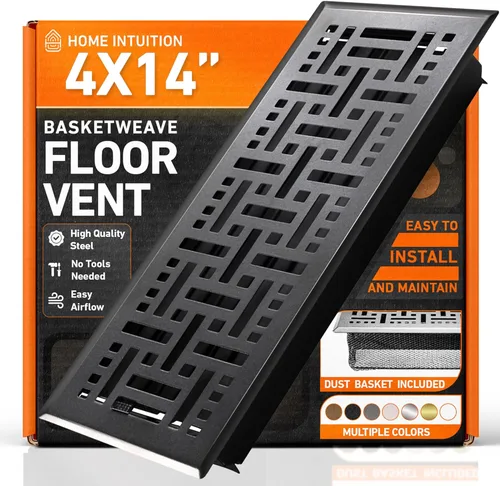 Vista 31 de Cubiertas de ventilación de piso 2X10 con registro de malla, trampa, calor y aire, registro de piso metálico transitable para conducto HVAC