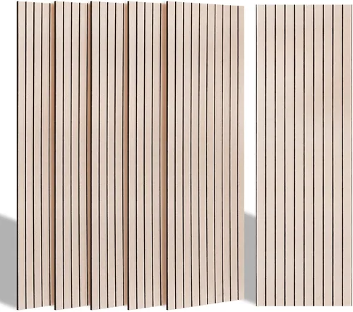 Vista 11 de BUBOS Paquete de 6 paneles acústicos grandes, paneles insonorizados de 48 x 12 pulgadas para paredes, paneles acústicos de pared autoadhesivos