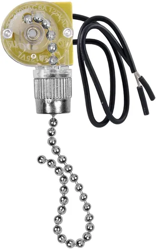 Vista 7 de Interruptor de luz para ventilador de techo Zing Ear ZE-109, control de dos cables encendido-apagado compatible con lámparas de techo Hunter y luces