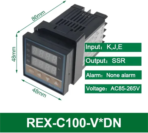Vista 2 de REX-C100 PID Intelligent Temperature Controller REX C400 C700 C900 Thermostat SSR Relay Output thermocouple Thermal Resistor(REX-C100-V DN)