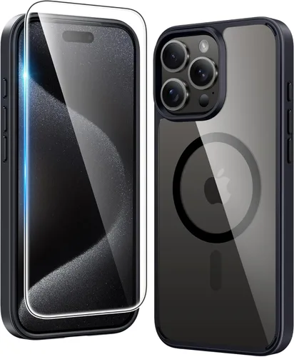 Vista 31 de FNTCASE para iPhone Air Case Clear: Fundas magnéticas para teléfono con protector de pantalla a prueba de caídas, compatibles con Magsafe, delgadas