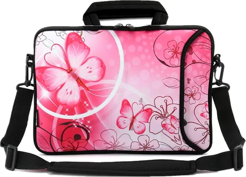 Vista 26 de RICHEN - Bolso bandolera de 10 pulgadas con asa, funda para laptops, notebooks, tablets infantiles de 7 a 10.2 pulgadas