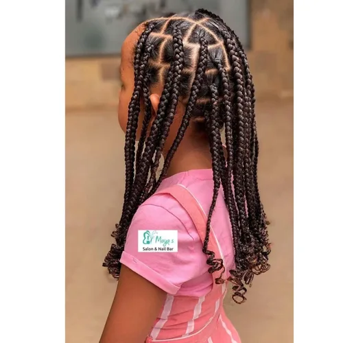 Vista 5 de Leticia - Cabello estirado para trenzar, color negro, 16 pulgadas, paquetes de 6