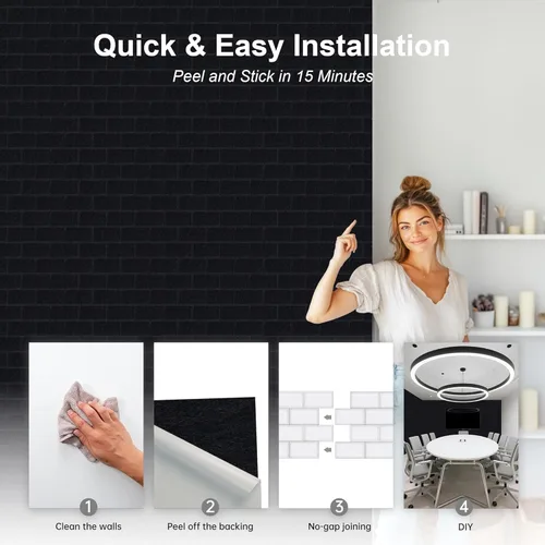 Vista 5 de WoveN SounD Paneles de pared acústicos de ladrillo, visuales sin costuras, alta densidad, decoración de pared a prueba de sonido, azulejos de pared