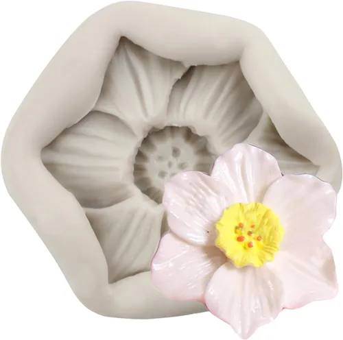 Vista 16 de Molde de caramelo de silicona rosa Mini flor Fondant moldes de chocolate para decoración de pasteles Decoración de cupcakes Pasta de goma