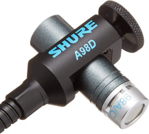 Vista 5 de Shure BETA 98AD/C Micrófono de tambor – Micrófono condensador cardioide en miniatura con preamplificador en línea RPM626, montaje de tambor A98D
