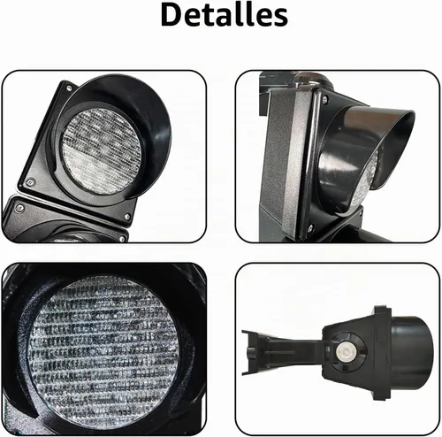 Vista 8 de Juego de luces de tráfico/parada/marcha de 100mm (4 pulgadas) AC85-265V, carcasa de PC impermeable IP65 (controlador de 103 botones)