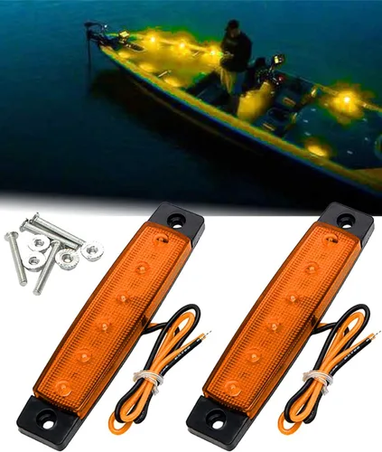 Vista 9 de Shangyuan Luces marinas para barco, luces interiores LED utilitarias para cubierta de cortesía, luz de cabina de popa de popa de 12 V, luces marinas