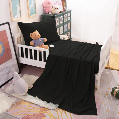 Vista 7 de NTBAY Juego de sábanas para niños pequeños, juego de sábanas de microfibra para cuna de 3 piezas, sábana encimera, sábana bajera, funda de almohada