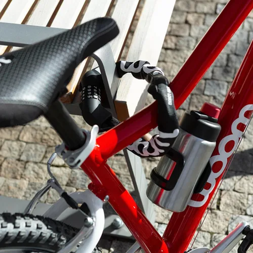 Vista 5 de woom Lokki - Cerradura de bicicleta con combinación de cable para bicicleta, cerradura de seguridad de cadena de acero endurecido