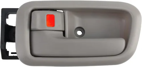 Vista 8 de Gledewen Manijas de puerta interior con bisel (par), compatibles con Toyota Tundra 2000-2006, beige, manija delantera izquierda del conductor