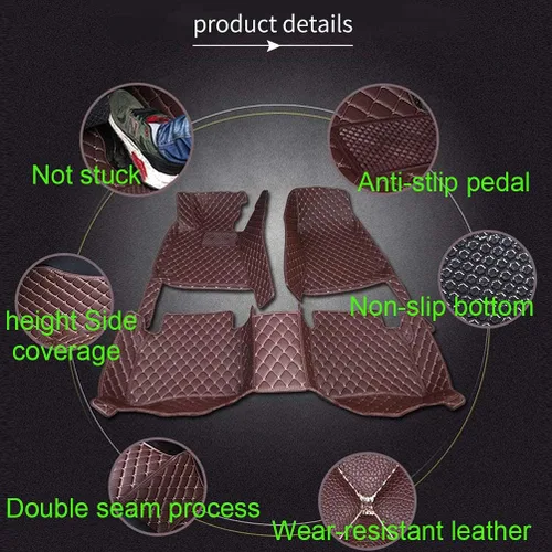 Vista 5 de Alfombrillas de auto para Chevrolet Aveo/cobertura completa 2011-2017, almohadillas para todo tipo de clima, antideslizante, impermeable, a prueba