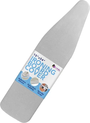 Vista 8 de HOLDN' STORAGE Funda para Tabla de Planchar - Recubierta de Silicona, Resistente a Quemaduras, Acolchado de 15 x 54 Pulgadas con Correas de Gancho