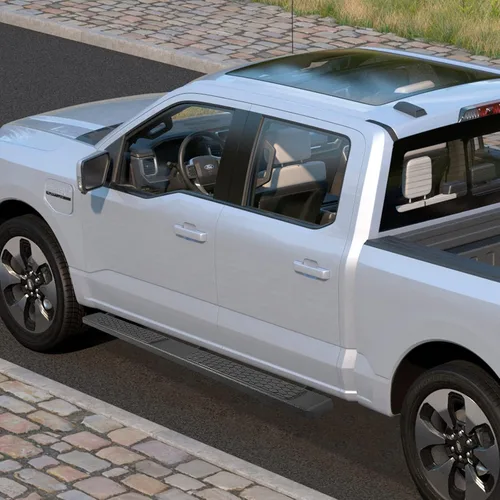 Vista 2 de COMNOVA Estribos Laterales Tablones de Estribo Compatibles con 2007-2018 Chevy Silverado/Sierra 1500 2500 3500 Crew Cab y 2019 1500LD 2500HD 3500HD