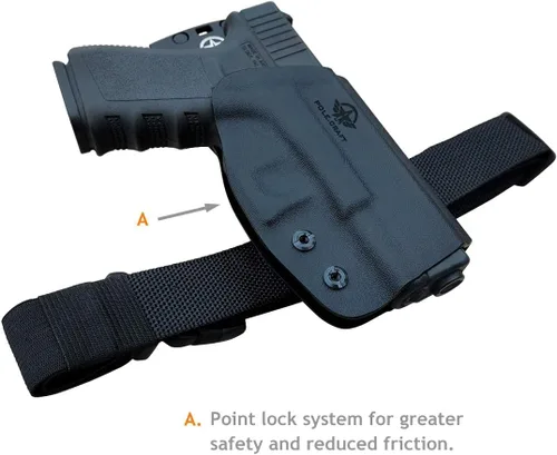 Vista 7 de Glock 19 Holster, Glock 17 Holster OWB Kydex Holster Ajuste: Glock 19 19x / Glock 23 25 32 / Glock 17 22 31 / Glock 26 27 30s (Gen 1-5) - Pretina