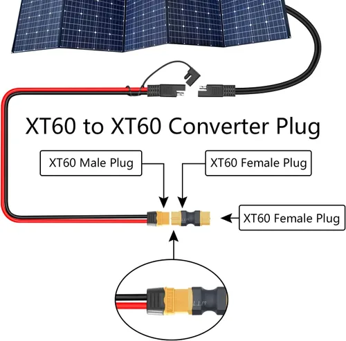 Vista 4 de 2 pares de adaptadores de conector XT60, XT60 macho y hembra sin adaptador de cable convertidor para RC Lipo batería Drone Toy Car etc