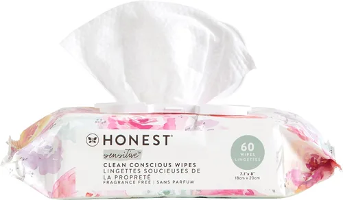 Vista 19 de The Honest Company - Toallitas limpiadoras para bebé con 99% de agua, respetuosas con el medioambiente, compostables, a base de plantas, Pattern Play