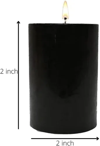 Vista 2 de Aura Decor - Velas de pilar alto de 2 x 2 pulgadas, sin perfume. Compra a granel, utilizando una mezcla de cera. Ideal para bodas, linternas