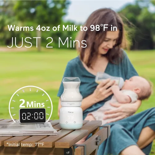Vista 3 de Paruu Calentador de botellas, mini calentador de botellas portátil para salir y viajar