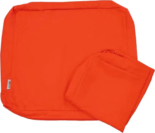 Vista 12 de Juego de 4 fundas de cojín impermeables para exteriores de 18" x 16" x 4", solo fundas de repuesto con cremallera para muebles de patio, sofá, sofá