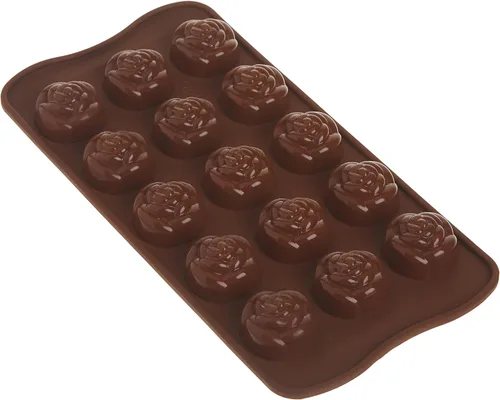 Vista 5 de Silikomart Molde de silicona para chocolate fácil, flores
