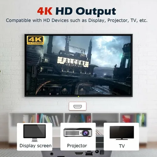 Vista 3 de Kinhank - Consola de videojuegos retro de 256 GB, consola de juegos Super Console X Cube compatible con salida 4K HD, 4 puertos USB, hasta 5