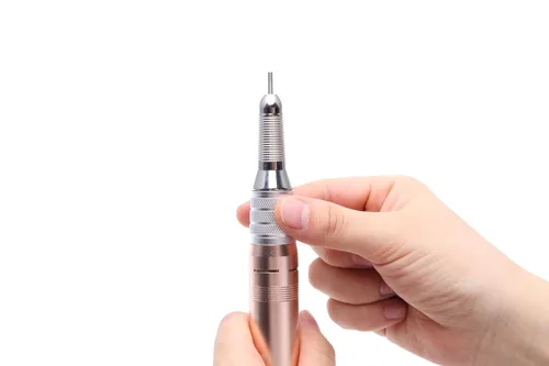 Vista 4 de Delanie Pieza de mano para lima de uñas eléctrica profesional Delanie de repuesto, 35000 RPM, pieza de mano de repuesto color oro rosa