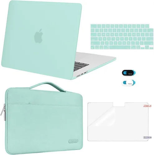 Vista 28 de MOSISO Compatible con MacBook Air de 15 pulgadas M5 2026 M4 2025 M3 M2 2024 2023 A3448 A3241 A3114 A2941, carcasa rígida protectora y funda