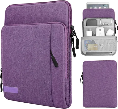 Vista 14 de MoKo Funda tipo bolsa de transporte para tablet de 9-11 pulgadas con bolsillos de almacenamiento compatible con nuevo iPad Pro M4 de 11