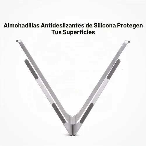 Vista 6 de xympo Soporte de aluminio para computadora portátil para escritorio, se adapta a laptops de 13 a 16 pulgadas