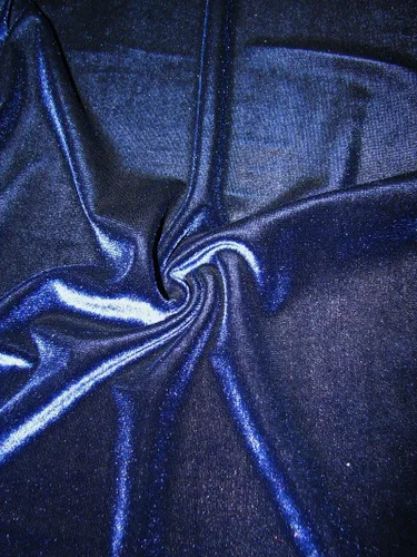 Vista 11 de Tela de poliéster sólido Spandex Velvet 2 Ways Stretch peso medio - por The Yard (negro)