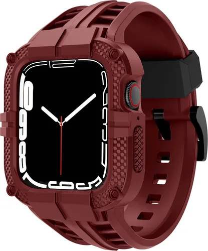 Vista 13 de T-ENGINE - Correa resistente para Apple Watch Series 9 de 45 mm, 44 mm, 42 mm, SE 9/8/7/6/5/4/3 para hombres, Negro, 41 mm/40 mm/38 mm, Deportes