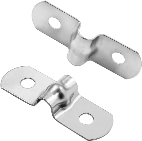 Biaungdo 60 correas de tubo rígido M5, correa de acero inoxidable de 1/5 pulgadas, soporte en U, abrazaderas de tubería de alta resistencia,