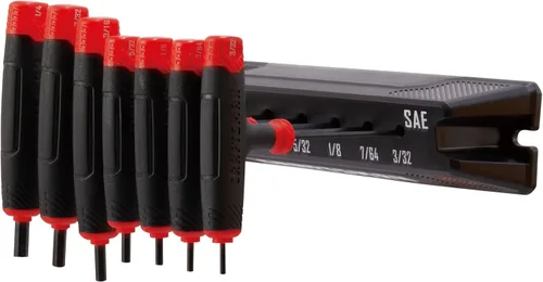 Vista 2 de CRAFTSMAN Juego de llaves Allen con mango en T, llaves hexagonales, SAE y MM, 14 piezas (CMHT26001-2)