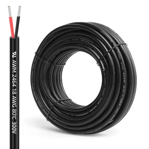 Vista 9 de AMZDEPOT Cable eléctrico de calibre 16, 2 conductores, cable de PVC trenzado de 30 pies 16 AWG, cable flexible de bajo voltaje de cobre estañado