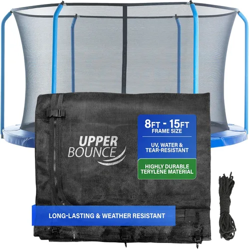 Machrus Upper Bounce Trampoline Net Replacement for Top-Ring Flex Enclosure System, Tear and Weather-Resistant, Lightweight, Foldable