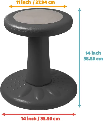 Vista 3 de Studico ActiveChairs Taburete Tambaleante para Niños, Asiento Flexible para Aula Mejora la Concentración, Postura y Ayuda con TDAH/TDA. Saca