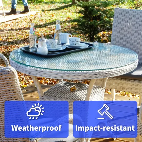 Vista 5 de Art3d 2 piezas de hojas de acrílico transparente redondas de 1/8 pulg, discos circulares transparentes de 6 pulgadas de diámetro, disco de plexiglás