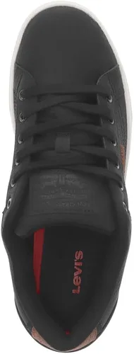 Vista 2 de Levi's Jeffrey Waxed NB - Tenis casuales para hombre, NegroBronceado