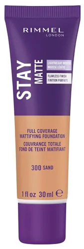 Vista 4 de 3 x Rimmel London Stay Matte - Base líquida mousse mate 30ml - 201 Beige clásico