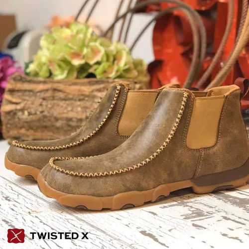 Vista 8 de Twisted X Moc Chelsea Driving para hombre de 4