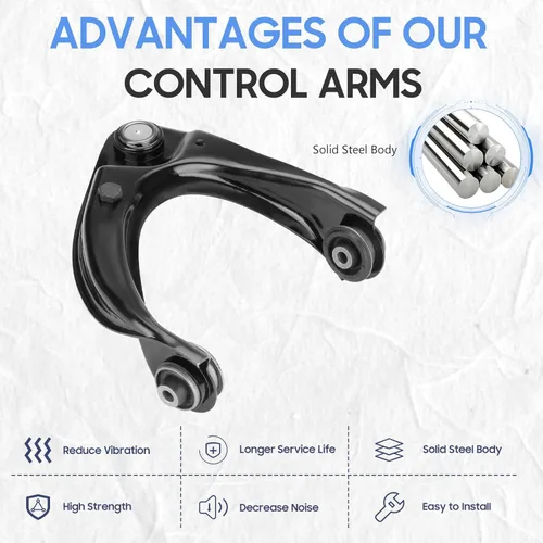 Vista 3 de Brazo de control superior delantero con kit de suapensión de rótula para Mazda 6 2003-2008, Lincoln MKZ 2007-2012, Lincoln Zephyr 2006-2011, Mercury