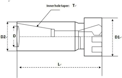 Vista 5 de JT1 ER16 Motor eje cónico extensión varilla en lugar de taladro Collet Chuck herramienta titular CNC fresado