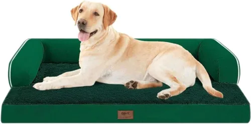 Vista 9 de Cama ortopédica extra grande para perros impermeable: cama de espuma viscoelástica para perros XL y extra grandes, sofá sofá, lavable con funda